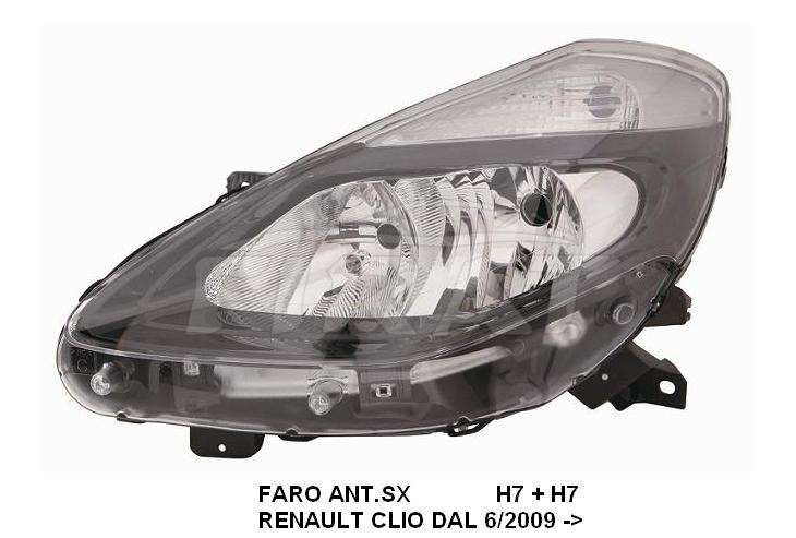 FARO RENAULT CLIO 09 -> H7+H7 SX